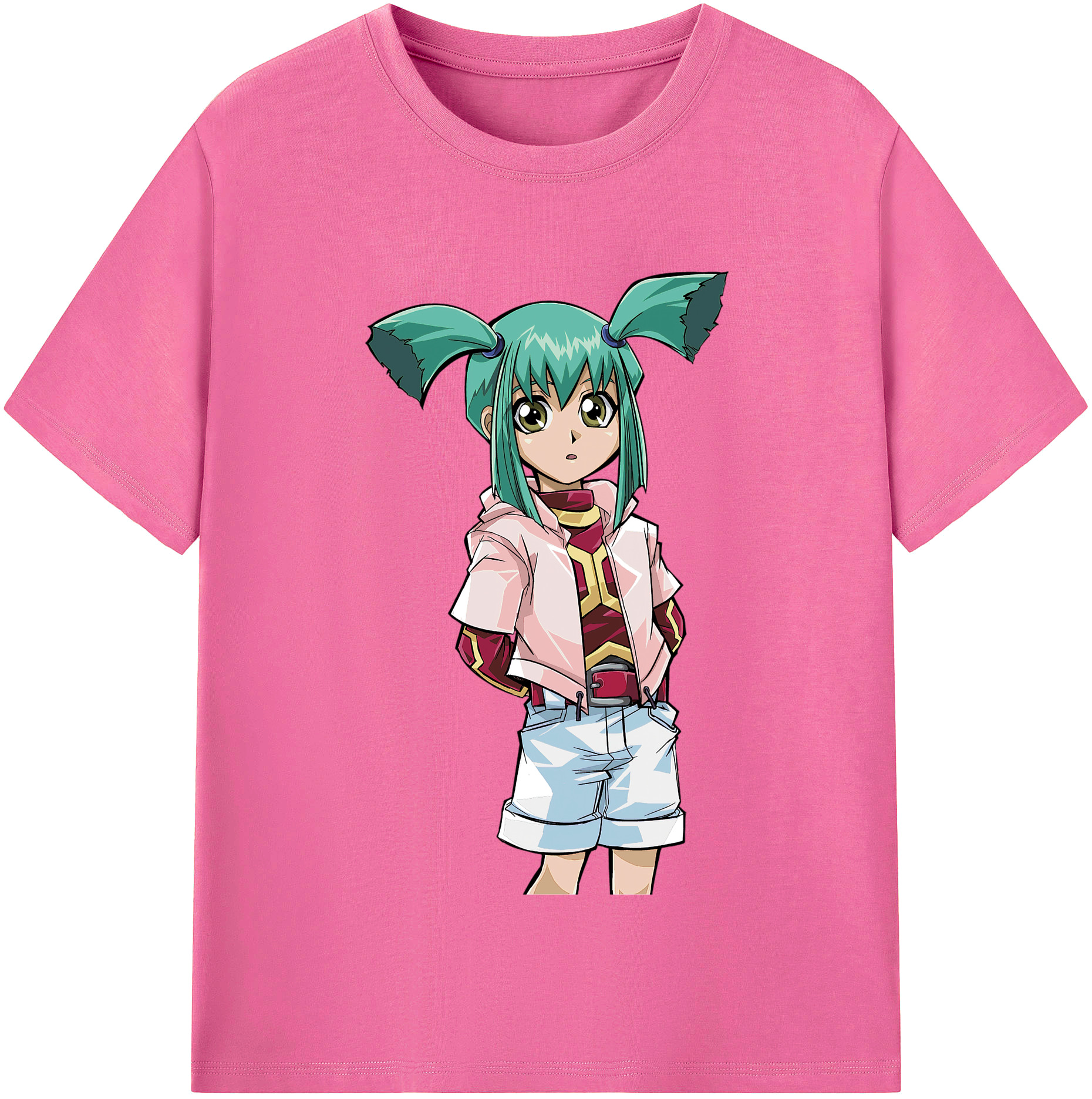 （画像用） 遊☆戯☆王 Yu-Gi-Oh! レディースカジュアルプリントTシャツ（綿100％）